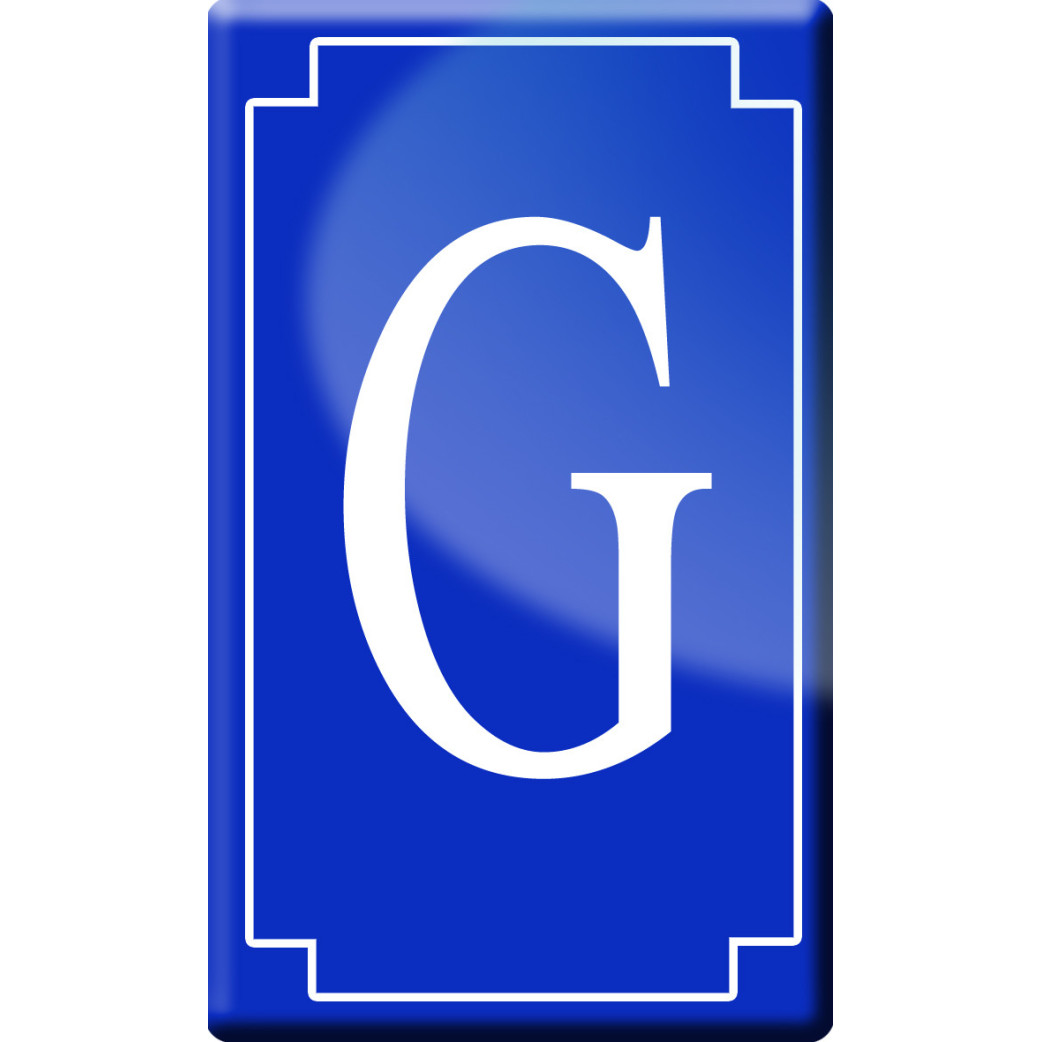 Complément numéro de rue G - classique 10x6cm - Sticker/autocollant