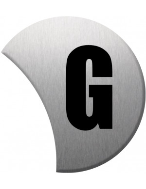 Complément numéro de rue G - gris 6x5.6cm - Sticker/autocollant