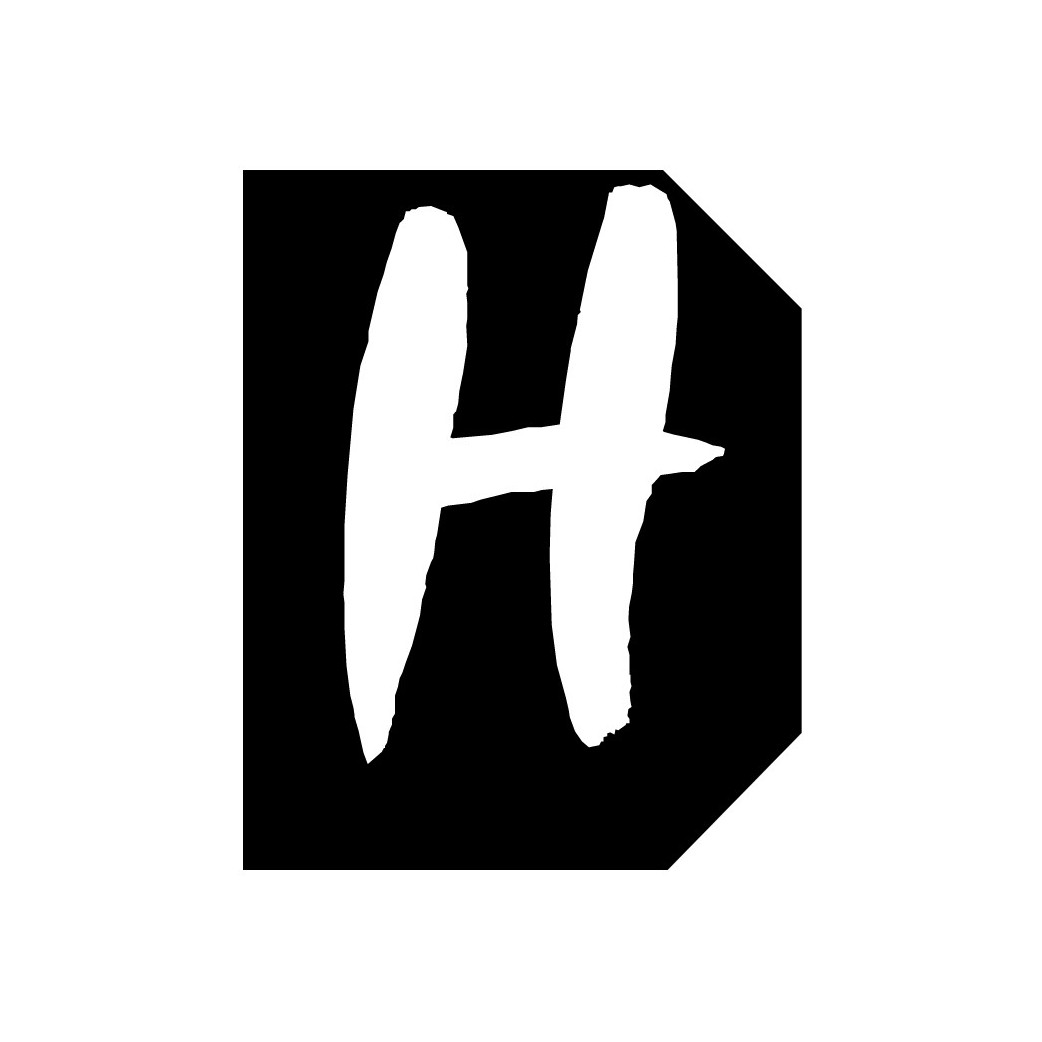 Complément numéro de rue H - architecte 6x4,7cm - Sticker/autocollant