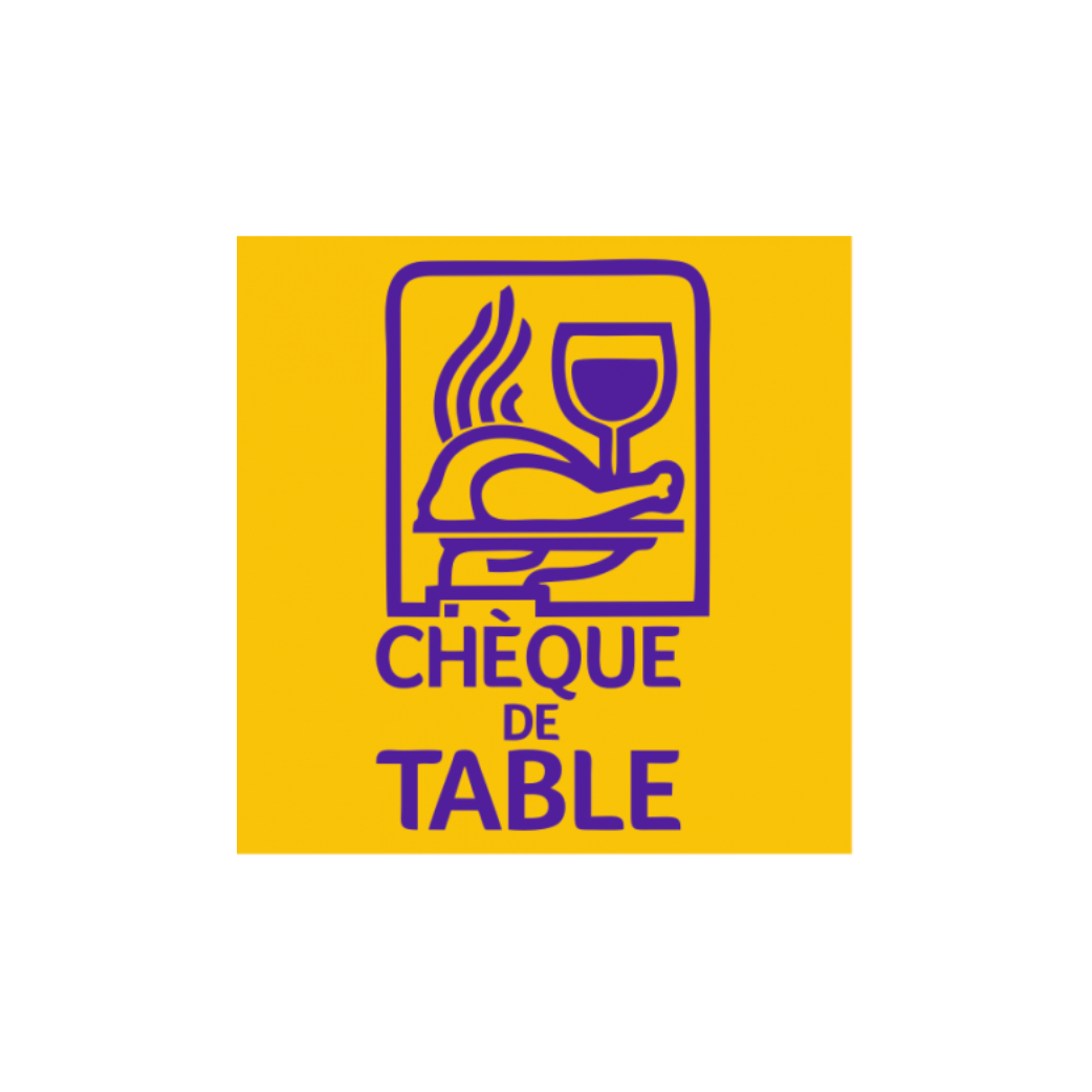 Chèque de table accepté - 15x15cm - Sticker/autocollant