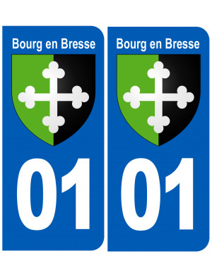 immatriculation Bourg en Bresse - Sticker/autocollant