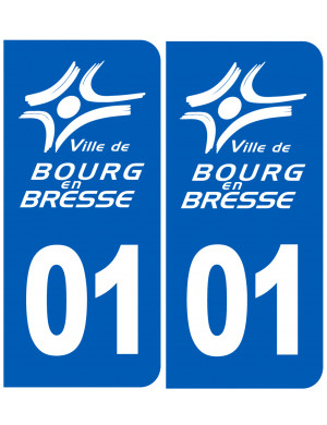 immatriculation 01 Bourg en Bresse - Sticker/autocollant