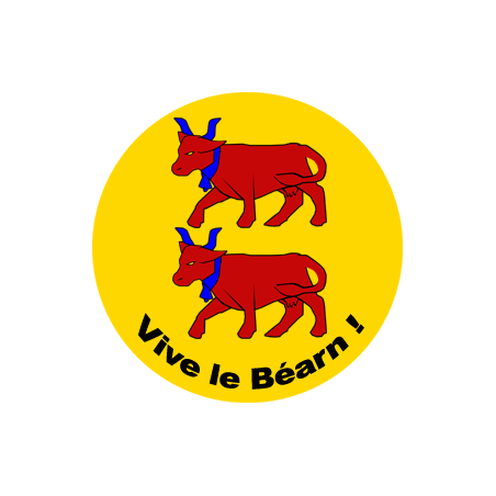 Vive le Béarn (15x15cm) - Sticker/autocollant Vive le Béarn (15x15cm) - Sticker/autocollant