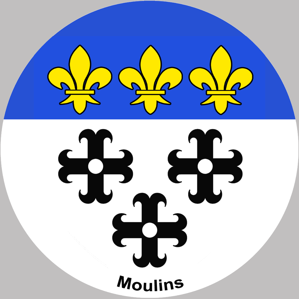 Moulins (20cm) - Sticker/autocollant