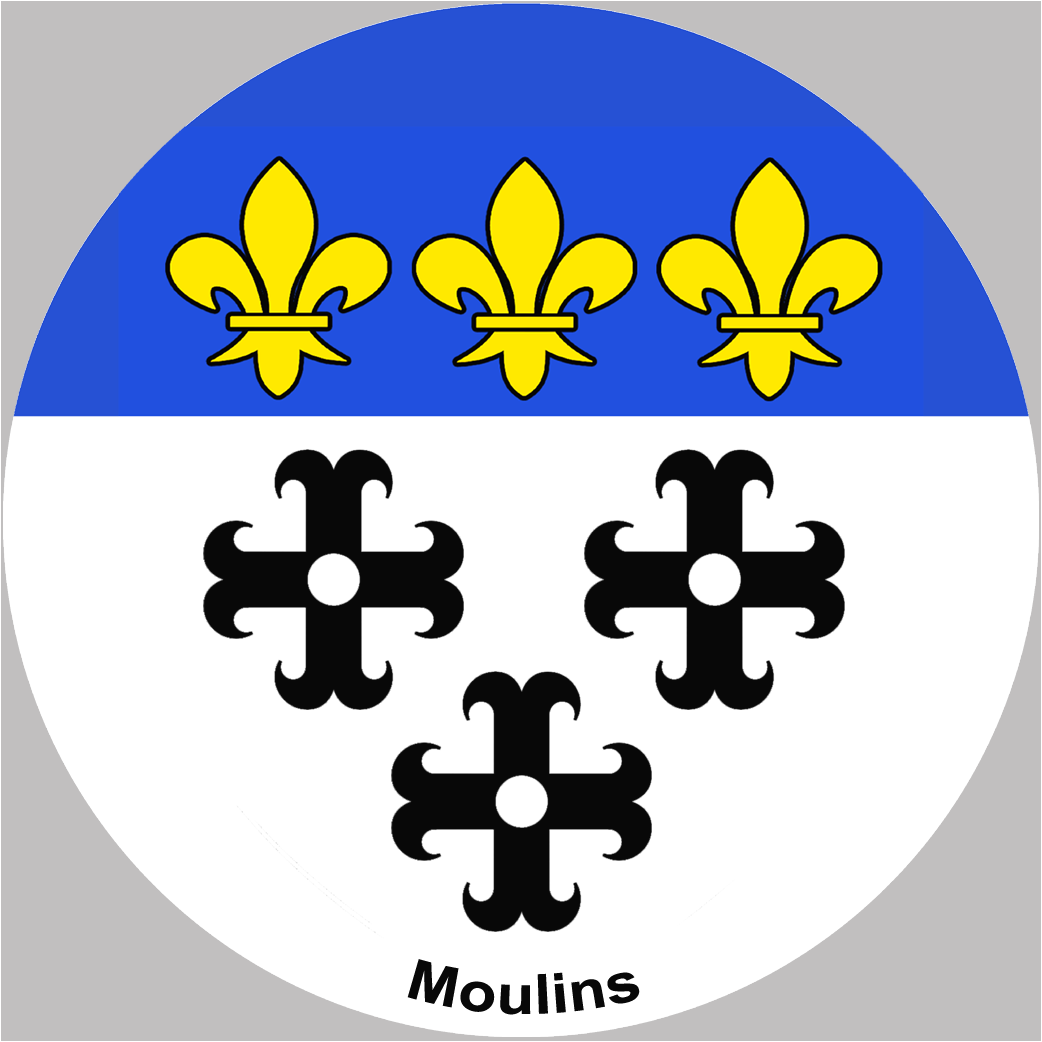 Moulins (10cm) - Sticker/autocollant