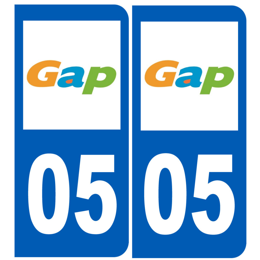 immatriculation 05 Gap - Sticker/autocollant