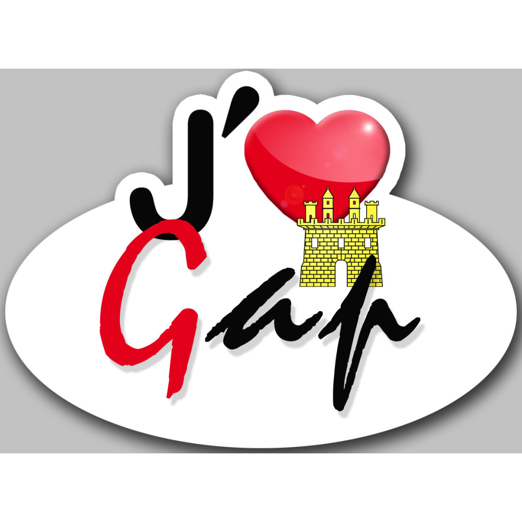 j'aime Gap (15x11cm) - Sticker/autocollant