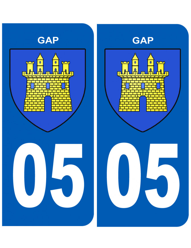 immatriculation Gap - Sticker/autocollant immatriculation Gap - Sticker/autocollant