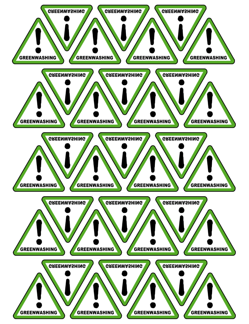 Greenwashing - 35fois 5x4.5cm - Sticker/autocollant
