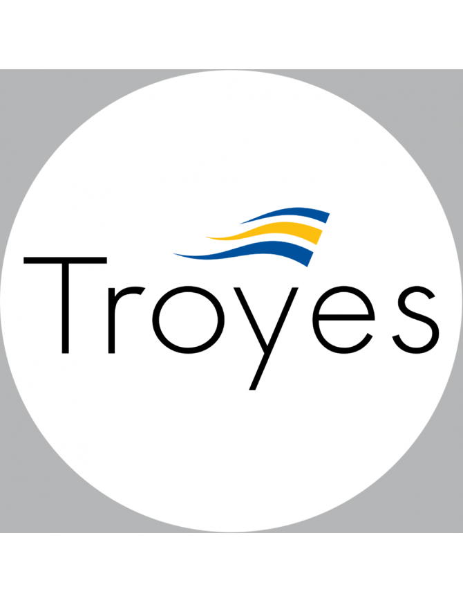 Troyes (15cm) - Sticker/autocollant Troyes (15cm) - Sticker/autocollant