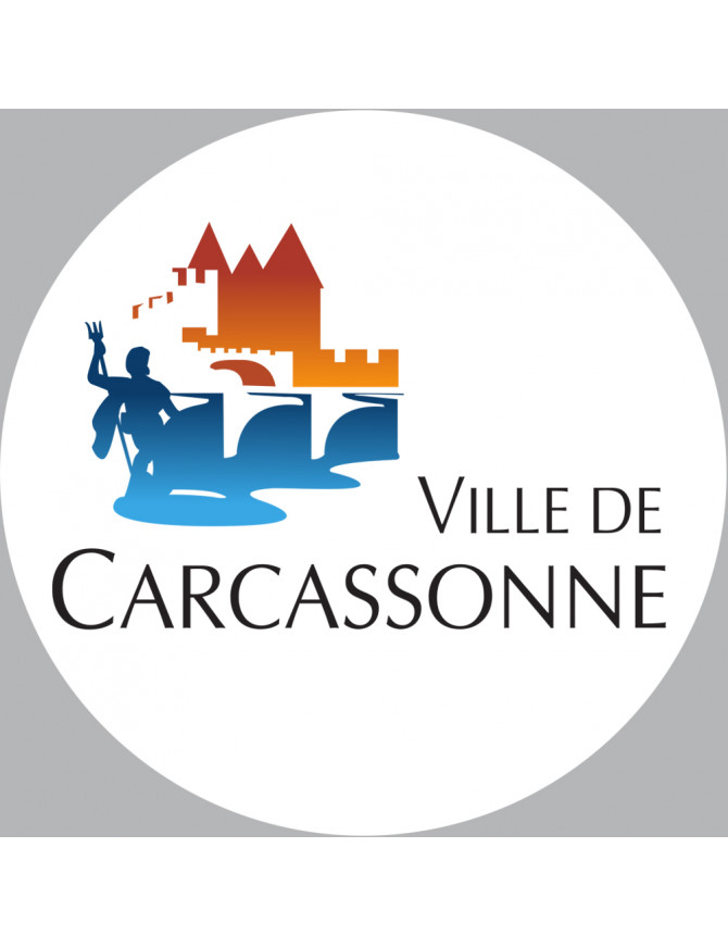 Carcassonne (5cm) - Sticker/autocollant Carcassonne (5cm) - Sticker/autocollant