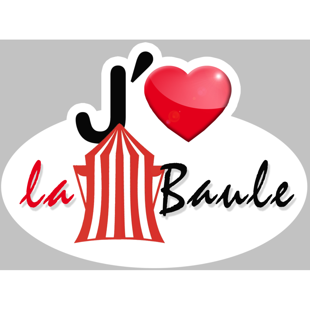 j'aime la Baule (5x3.7cm) - Sticker/autocollant