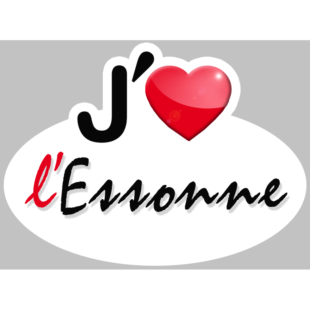 j'aime l'Essonne (15x11cm) - Sticker/autocollant