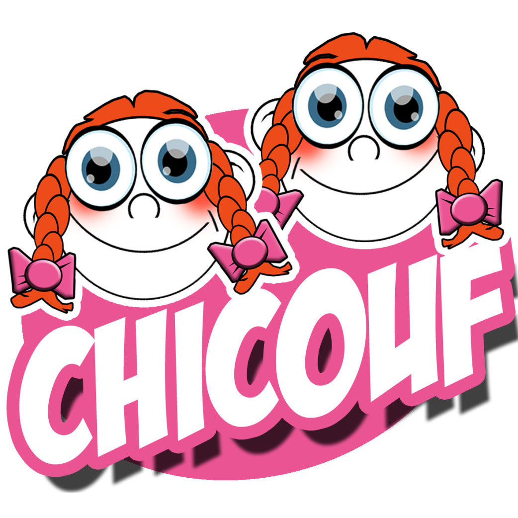 Chicouf soeurettes - 15x13cm - Sticker/autocollant