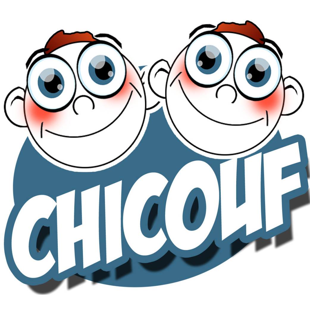 Chicouf frères - 15x13cm - Sticker/autocollant