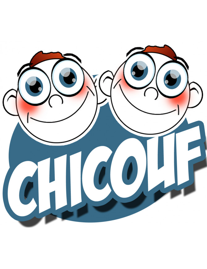 Chicouf frères - 10x9cm - Sticker/autocollant Chicouf frères - 10x9cm - Sticker/autocollant