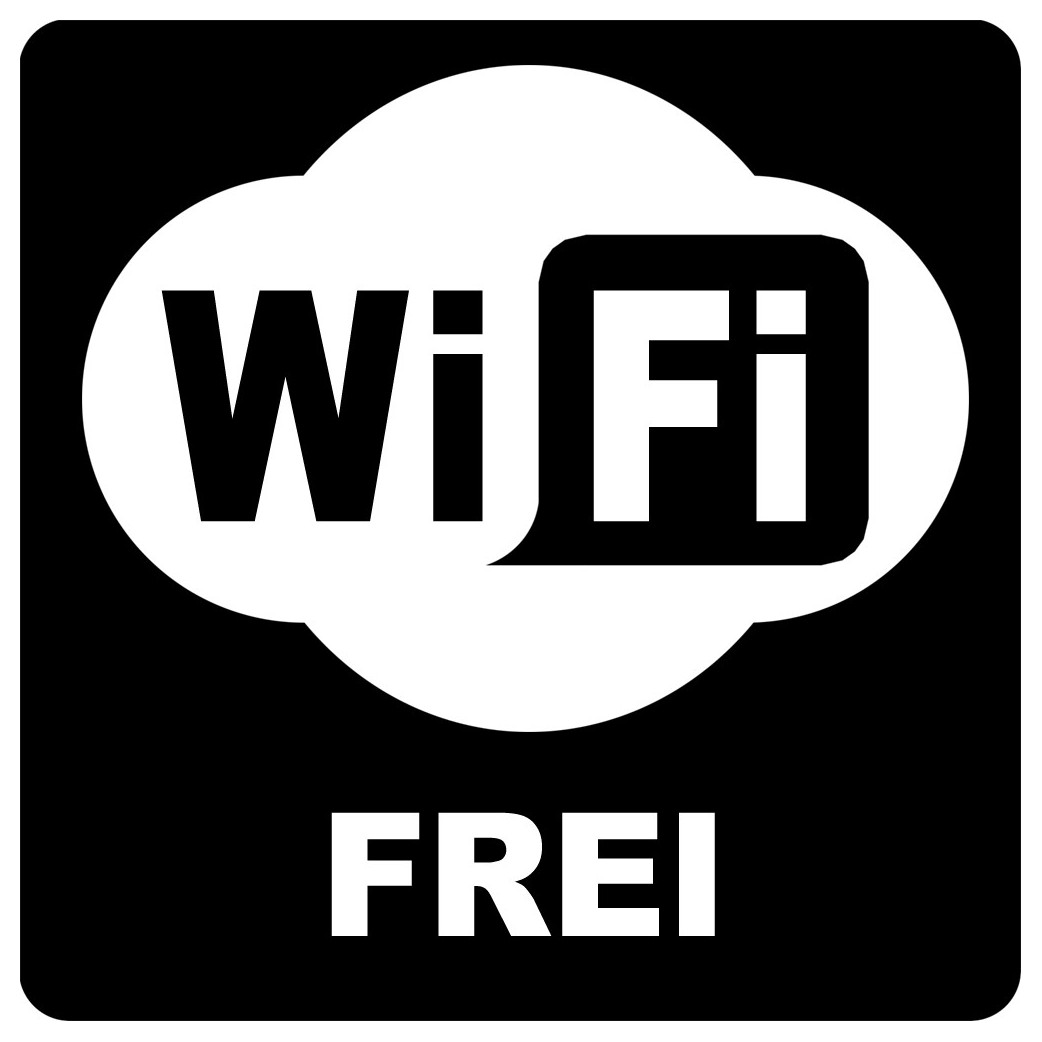 WIFI Frei - 15cm - Sticker/autocollant