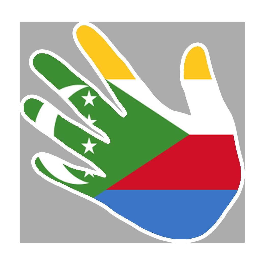 Comores - 5x5cm - Sticker/autocollant
