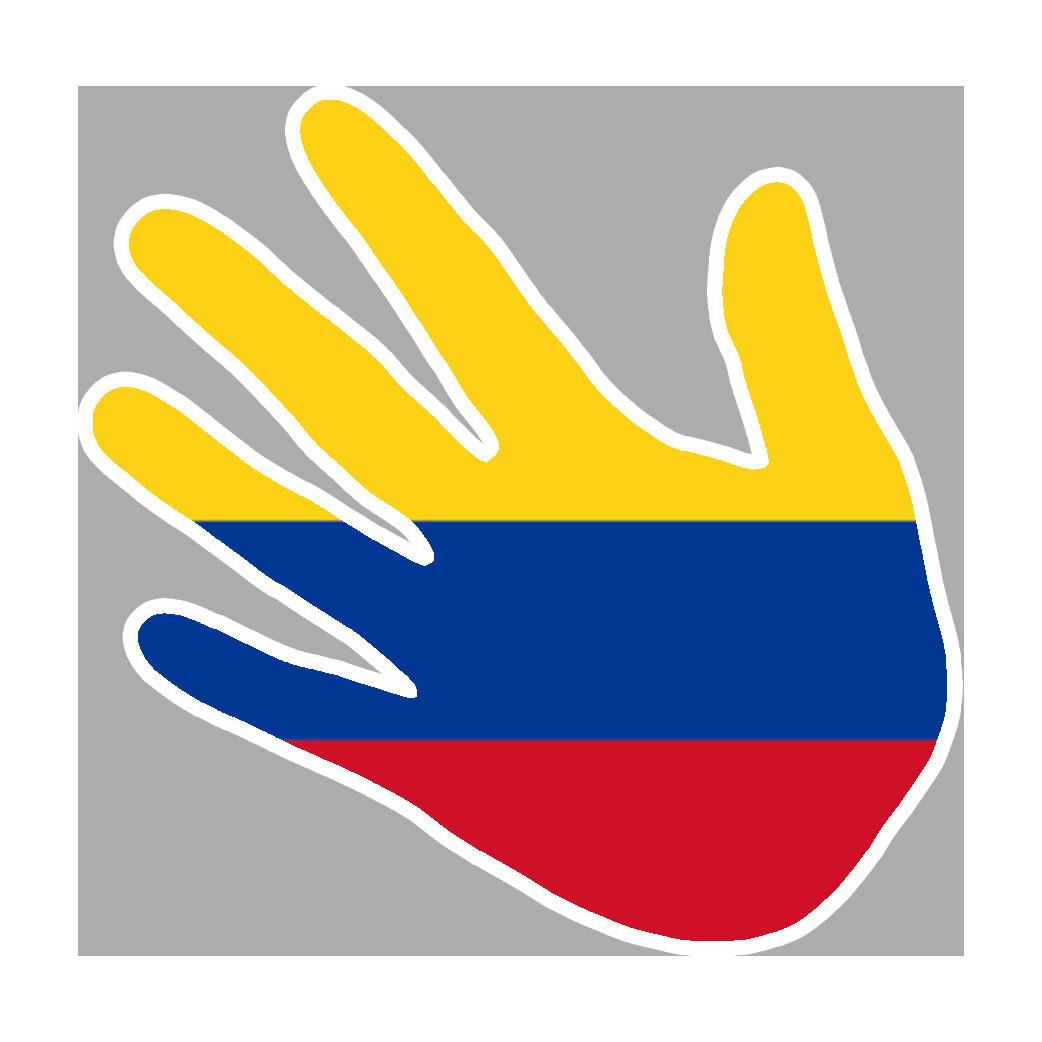 Colombie - 17x17cm - Sticker/autocollant