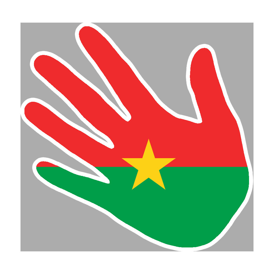 Burkina Faso - 5x5cm - Sticker/autocollant