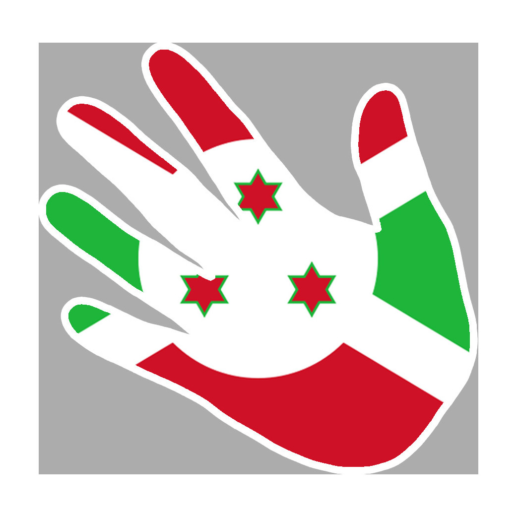 Burundi - 5x5cm - Sticker/autocollant
