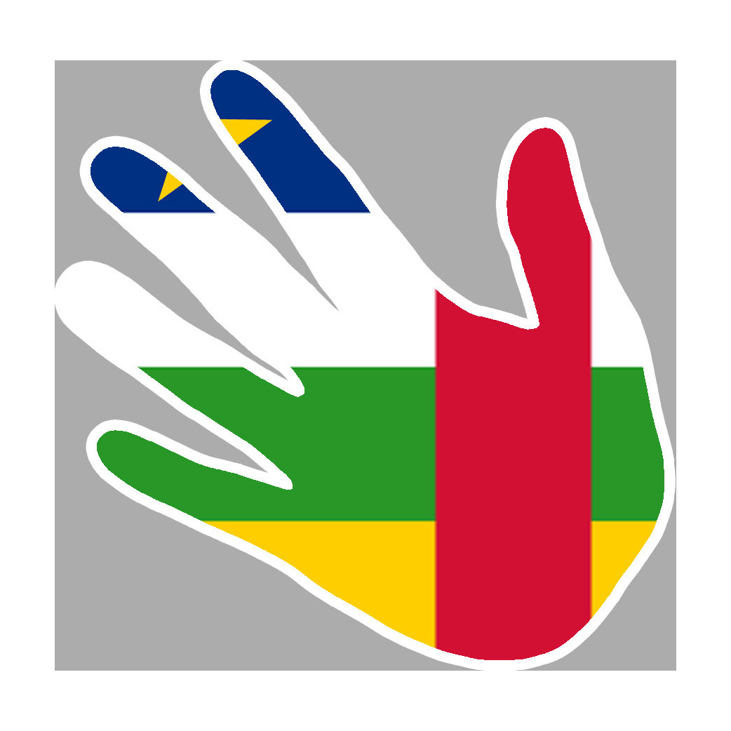 République Centrafrique - 5x5cm - Sticker/autocollant