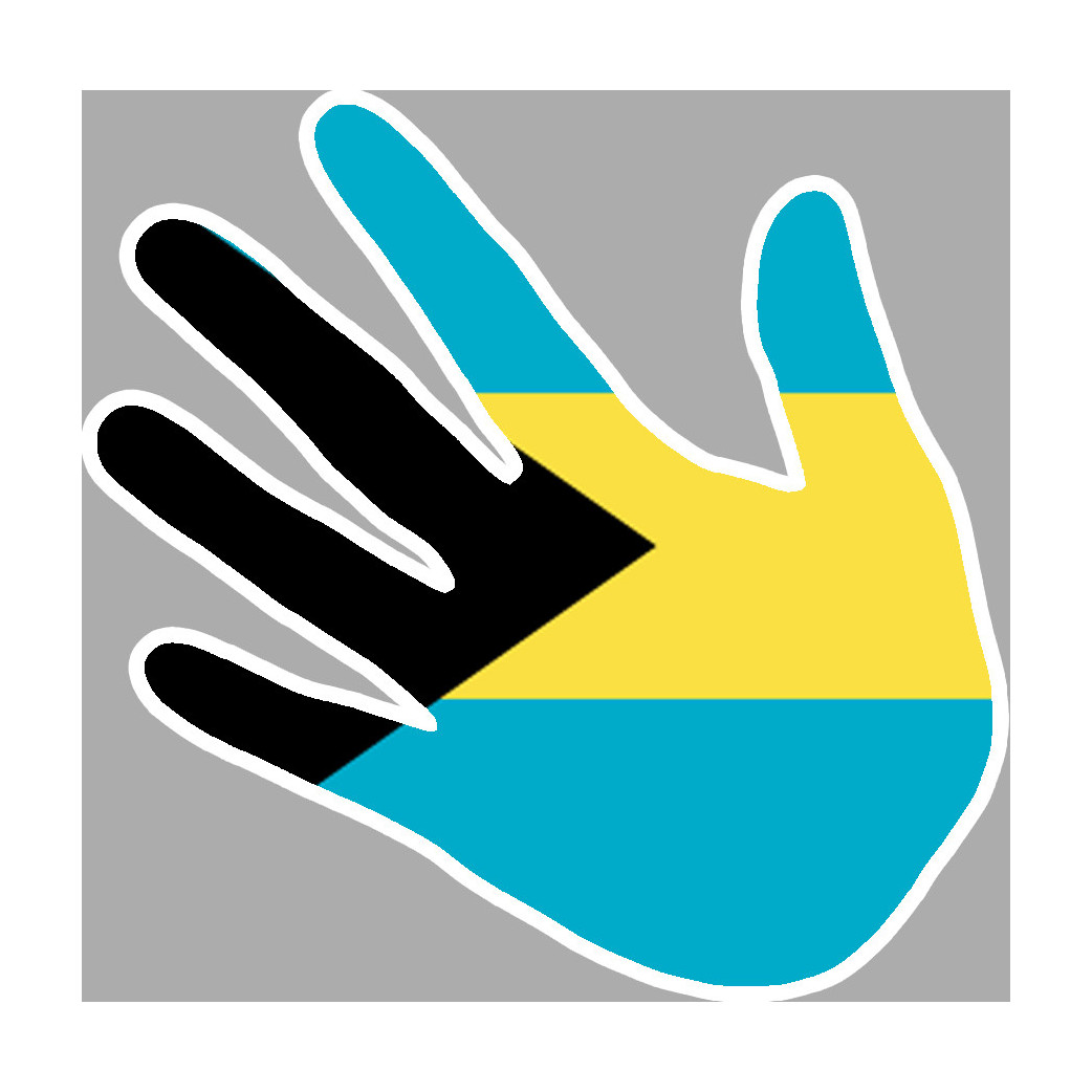 Bahamas - 5x5cm - Sticker/autocollant