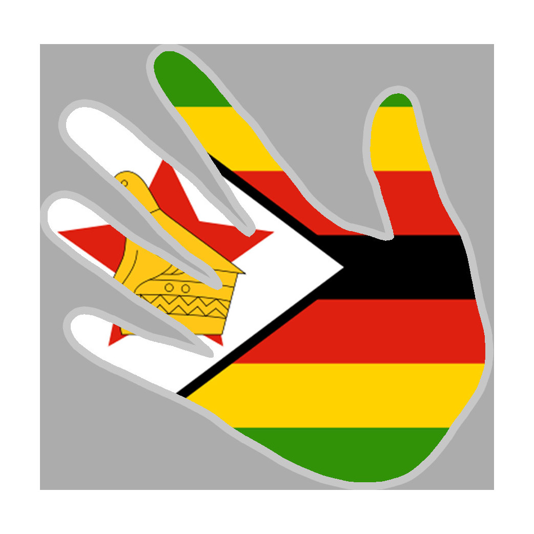 Zimbabwe - 5x5cm - Sticker/autocollant