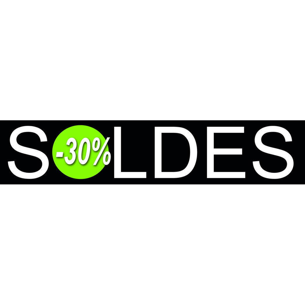 Soldes Design 30% (21x4,4cm) - Sticker/autocollant