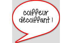 Autocollants : coiffeur décoiffant