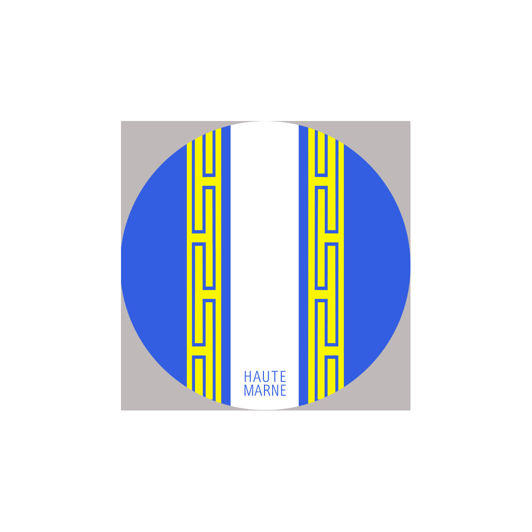 blason de la Haute Marne - 15cm -Sticker/autocollant