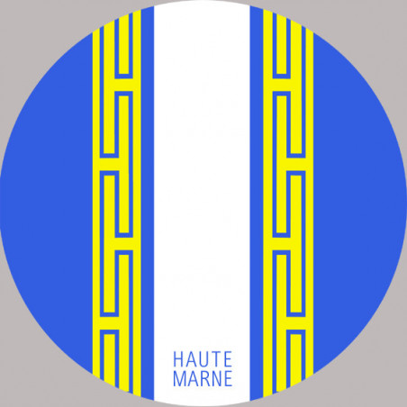 blason de la Haute Marne - 10cm -Sticker/autocollant blason de la Haute Marne - 10cm -Sticker/autocollant