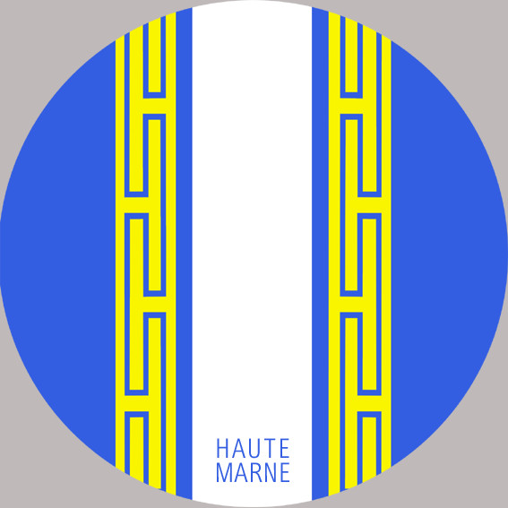 blason de la Haute Marne - 10cm -Sticker/autocollant