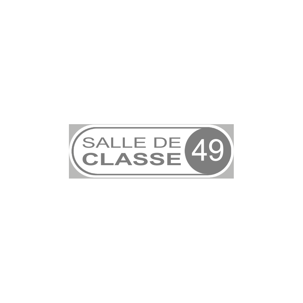 salle de classe 49 - 20x6.5cm - Sticker/autocollant