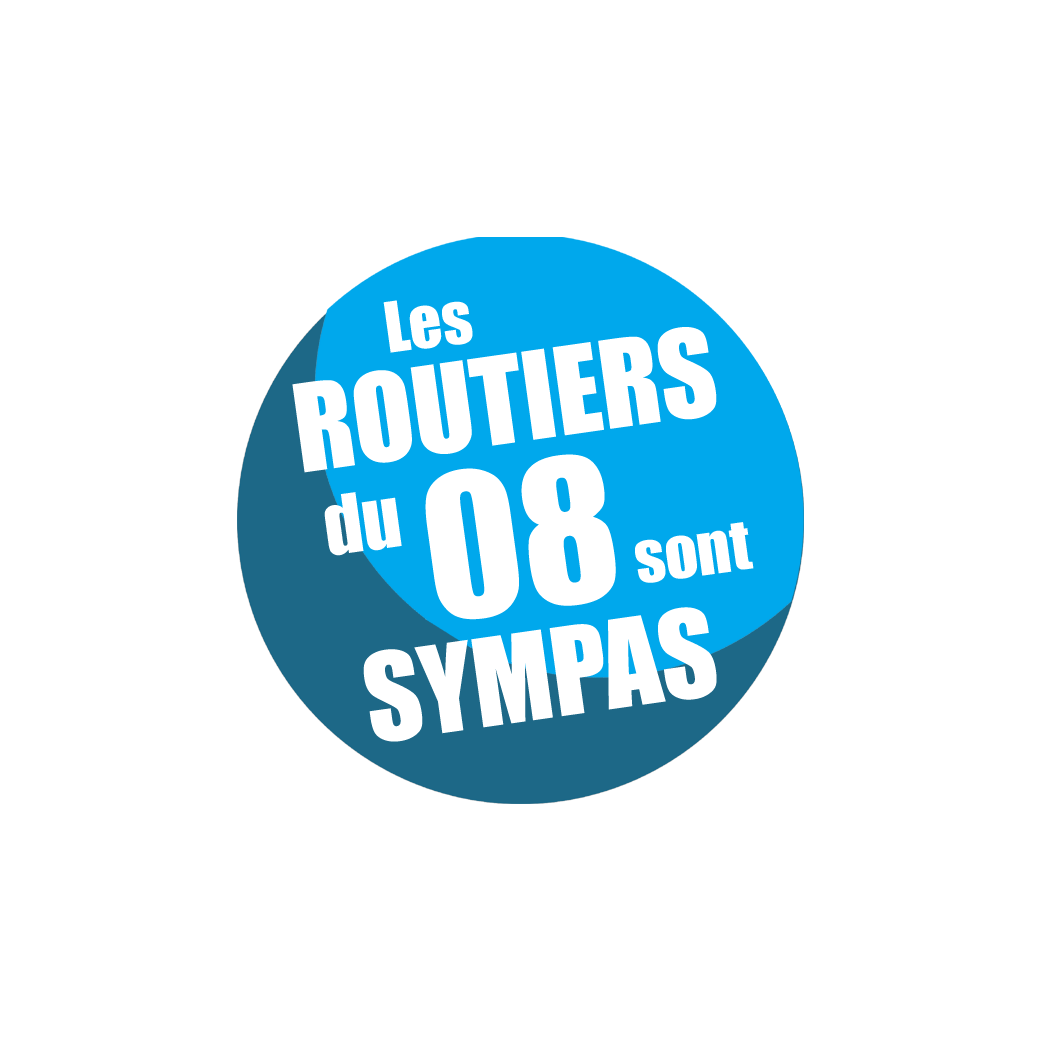 les routiers 08 des Ardennes sont sympas - 15cm - sticker/autocollant