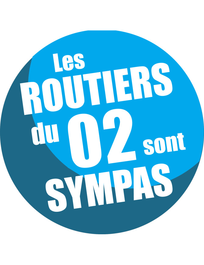 les routiers 02 de l'Aisne - 15cm - Sticker/autocollant les routiers 02 de l'Aisne - 15cm - Sticker/autocollant
