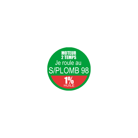 SANS PLOMB 98 mélange 1 pourcent - 5cm - Sticker/autocollant SANS PLOMB 98 mélange 1 pourcent - 5cm - Sticker/autocollant