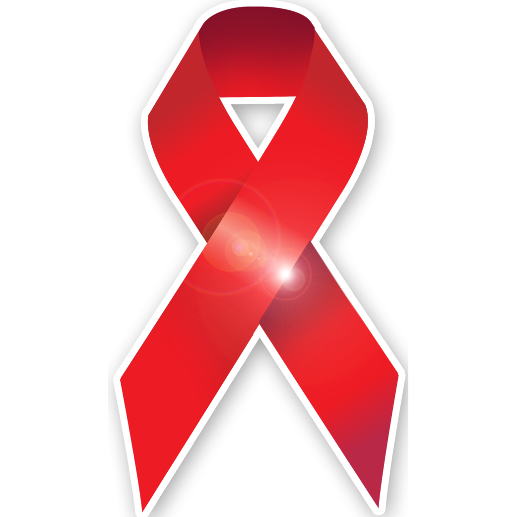 soutien contre le sida - 10x5.7cm - Sticker/autocollant