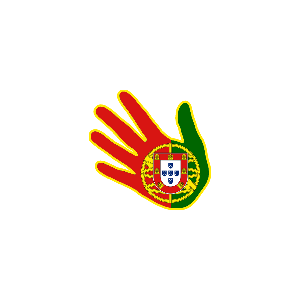 main Portugaise - 10x10cm - Sticker/autocollant