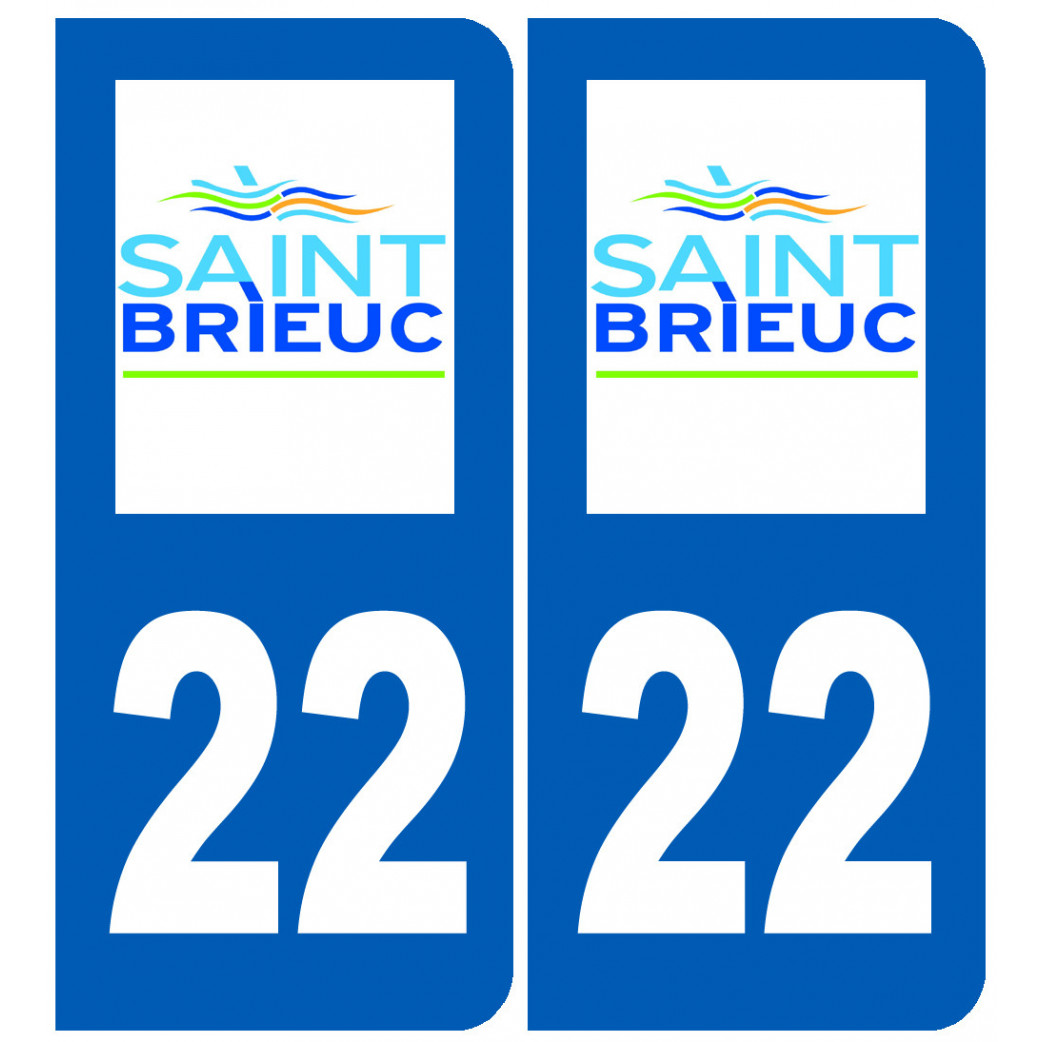 immatriculation Saint-Brieuc - Sticker/autocollant