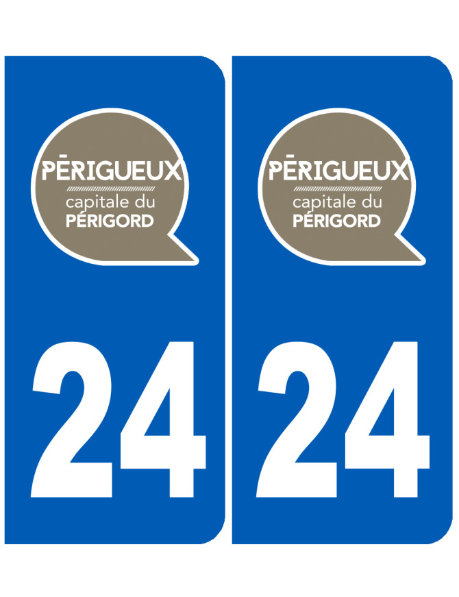 immatriculation Périgueux - Sticker/autocollant immatriculation Périgueux - Sticker/autocollant