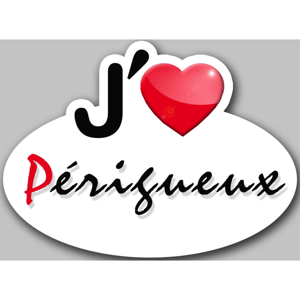 j'aime Périgueux (15x11cm) - Sticker/autocollant