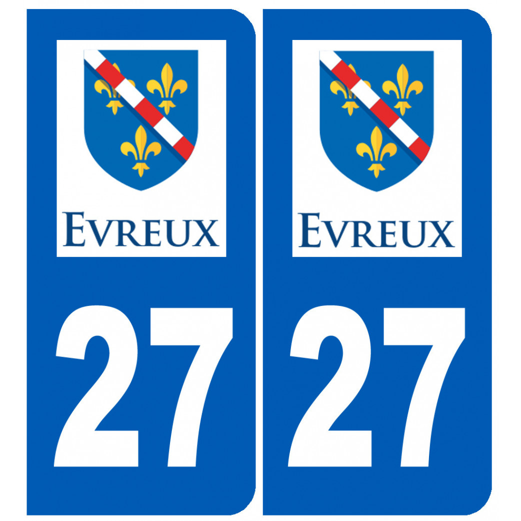 immatriculation Évreux - Sticker/autocollant