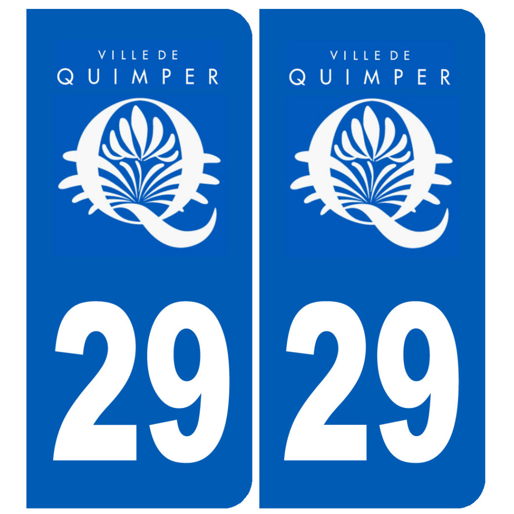 immatriculation Quimper - Sticker/autocollant