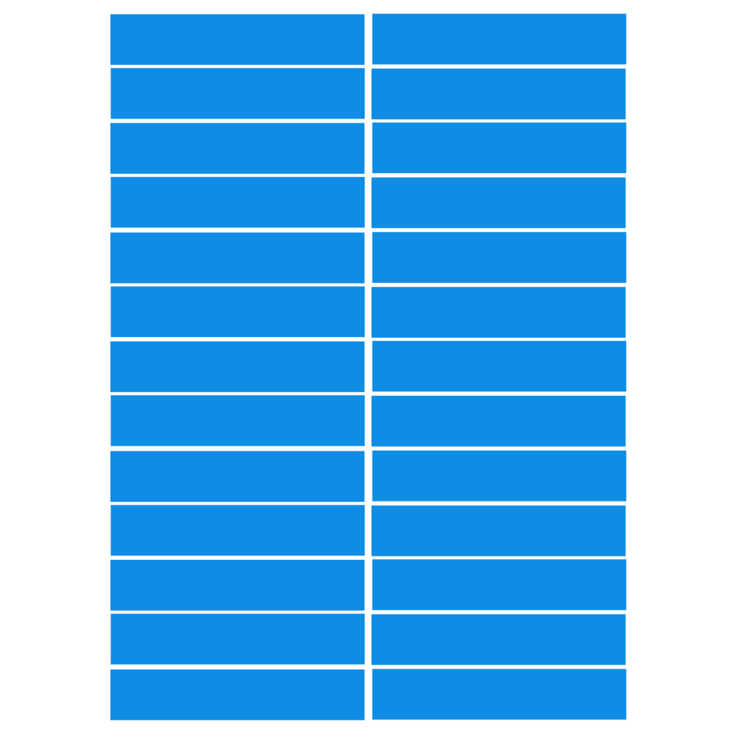 balises circuits GR marques bleus - 26fois 10x2cm - Sticker/autocollant