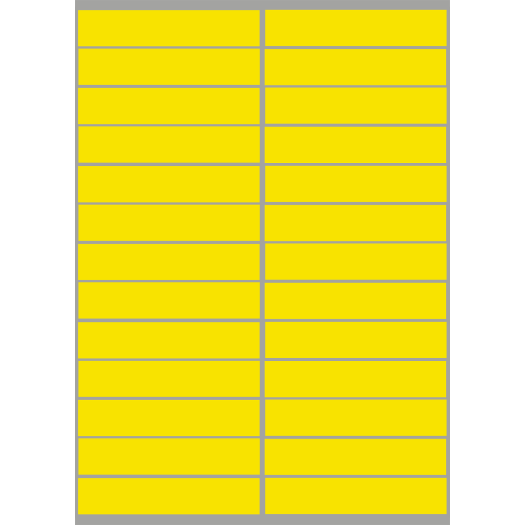 balises circuits GR marques jaunes - 26fois 10x2cm - Sticker/autocollant