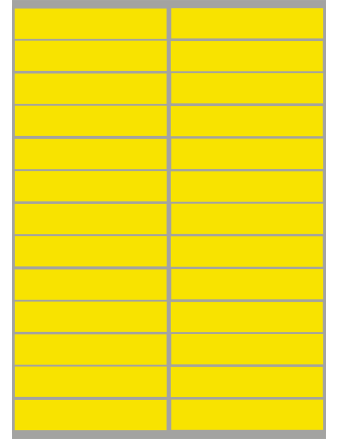 balises circuits GR marques jaunes - 26fois 10x2cm - Sticker/autocollant balises circuits GR marques jaunes - 26fois 10x2cm - Sticker/autocollant