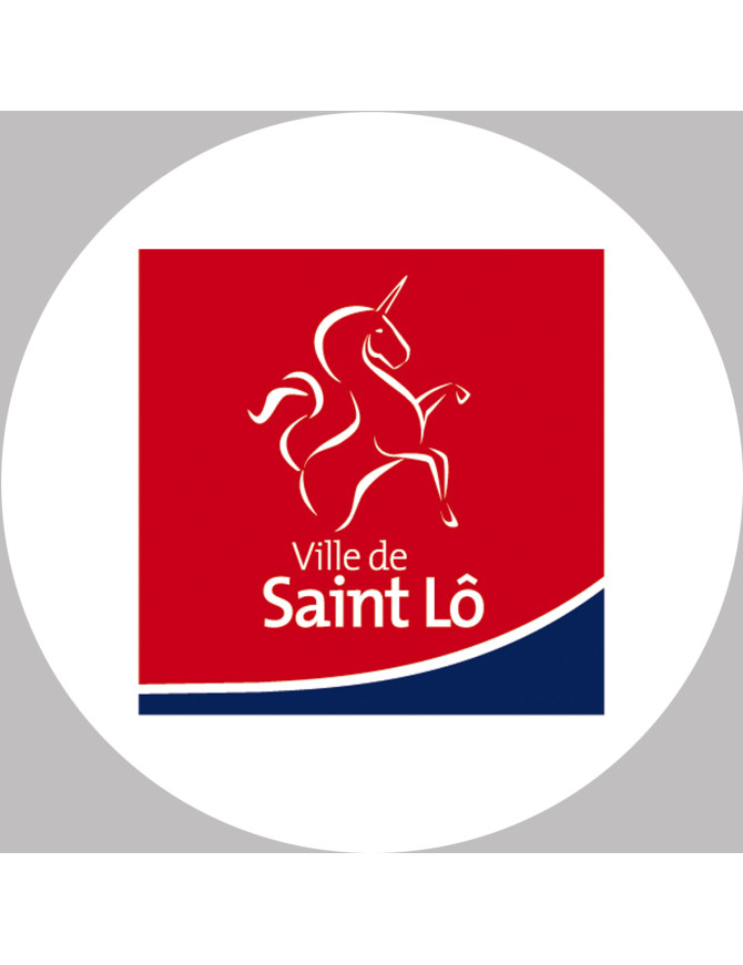 Saint-Lô (15x15cm) - Sticker/autocollant Saint-Lô (15x15cm) - Sticker/autocollant