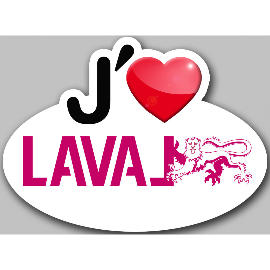 Laval (5x3.7cm) - Sticker/autocollant