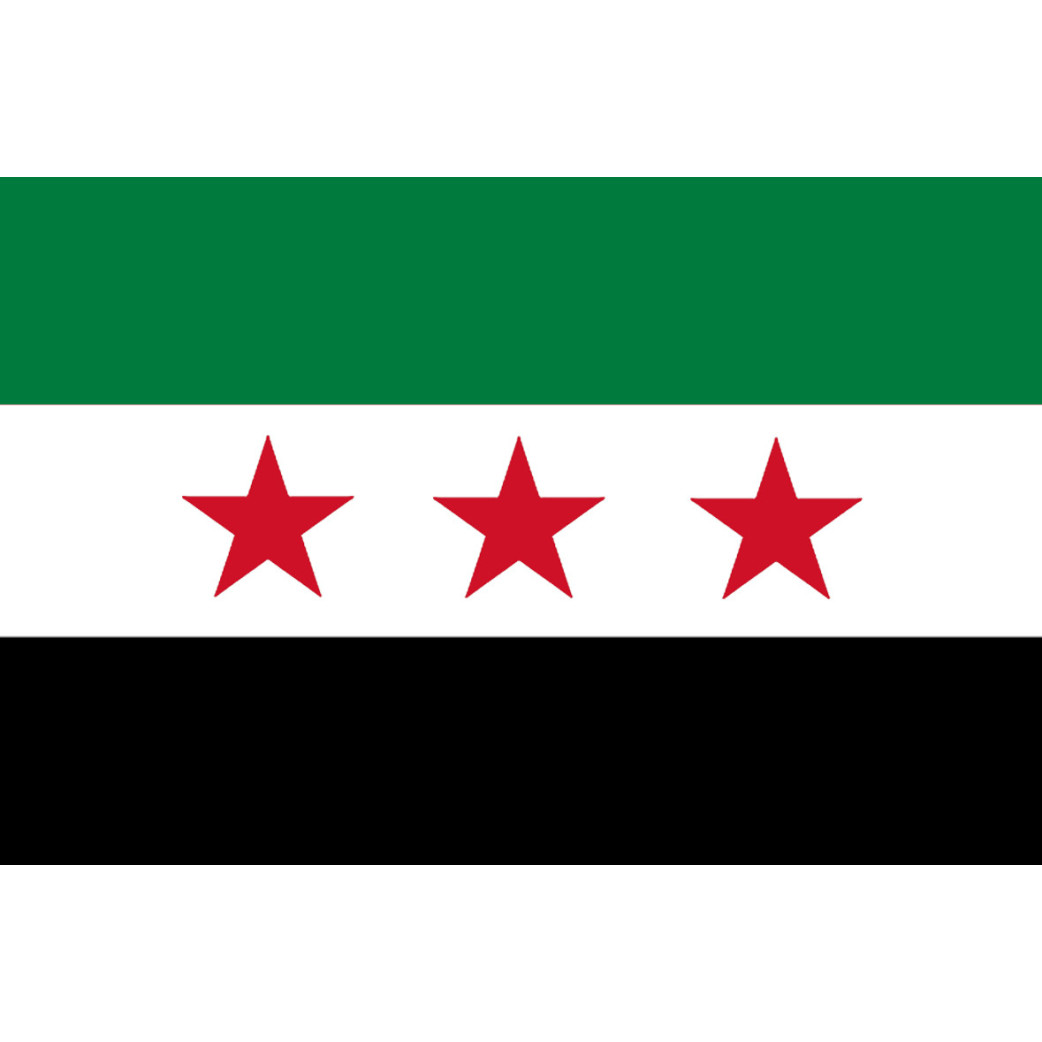 Drapeau Syrie (5 x 3.3 cm) - Sticker/autocollant
